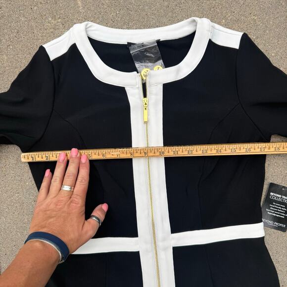 Boston Proper Beyond Travel Color Block PaneledBlack White Jacket NWT SMALL - Picture 9 of 11